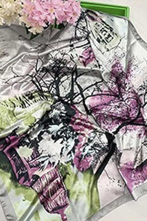 Foulard à imprimé photo tendance