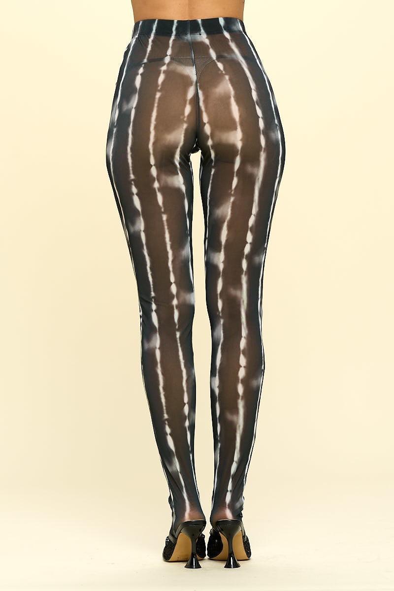 Legging taille haute transparent