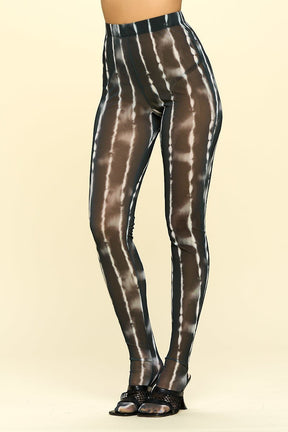 Legging taille haute transparent