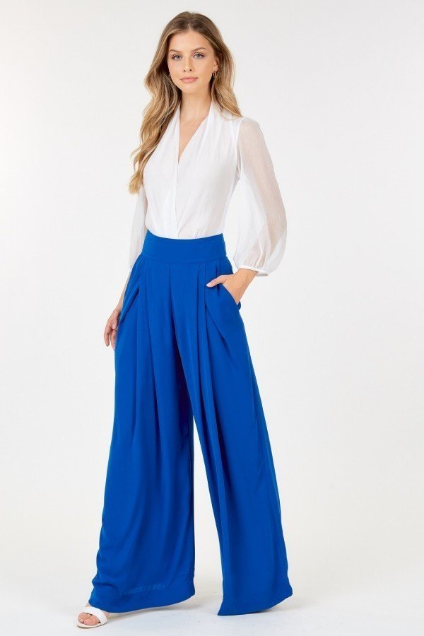 Pantalon Palazzo taille haute