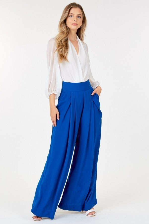 Pantalon Palazzo taille haute