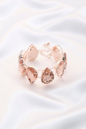 Bracelet en cristal en forme de larme