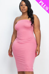 Robe moulante tube grande taille