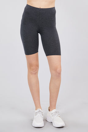 Legging court en jersey de coton