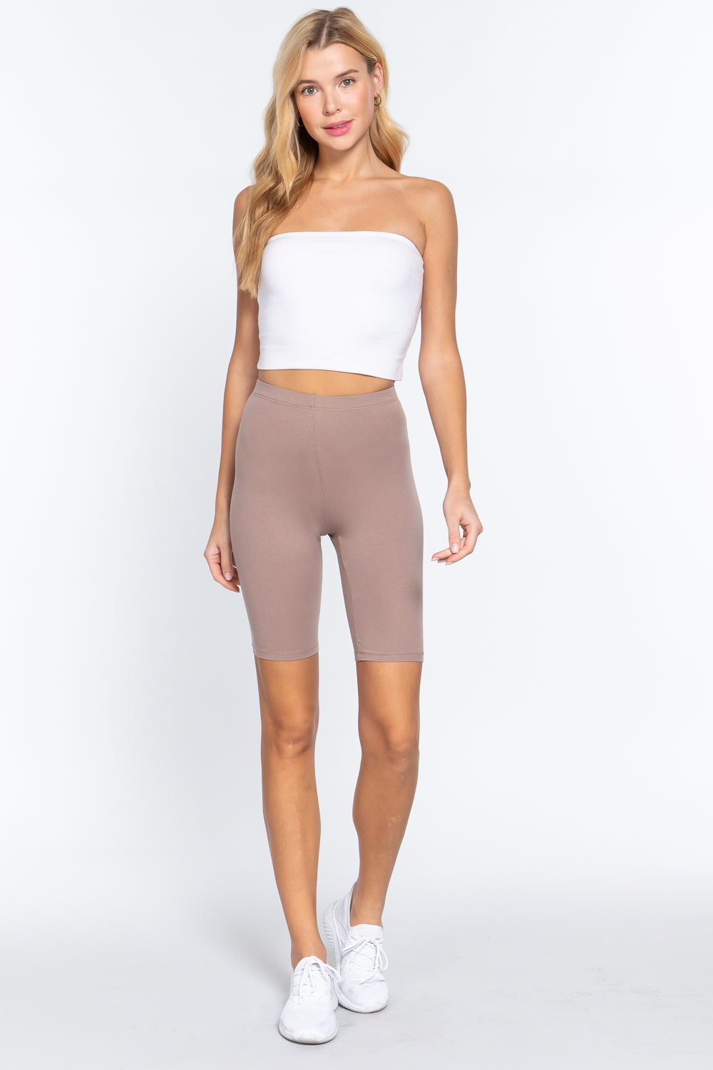 Legging court en jersey de coton