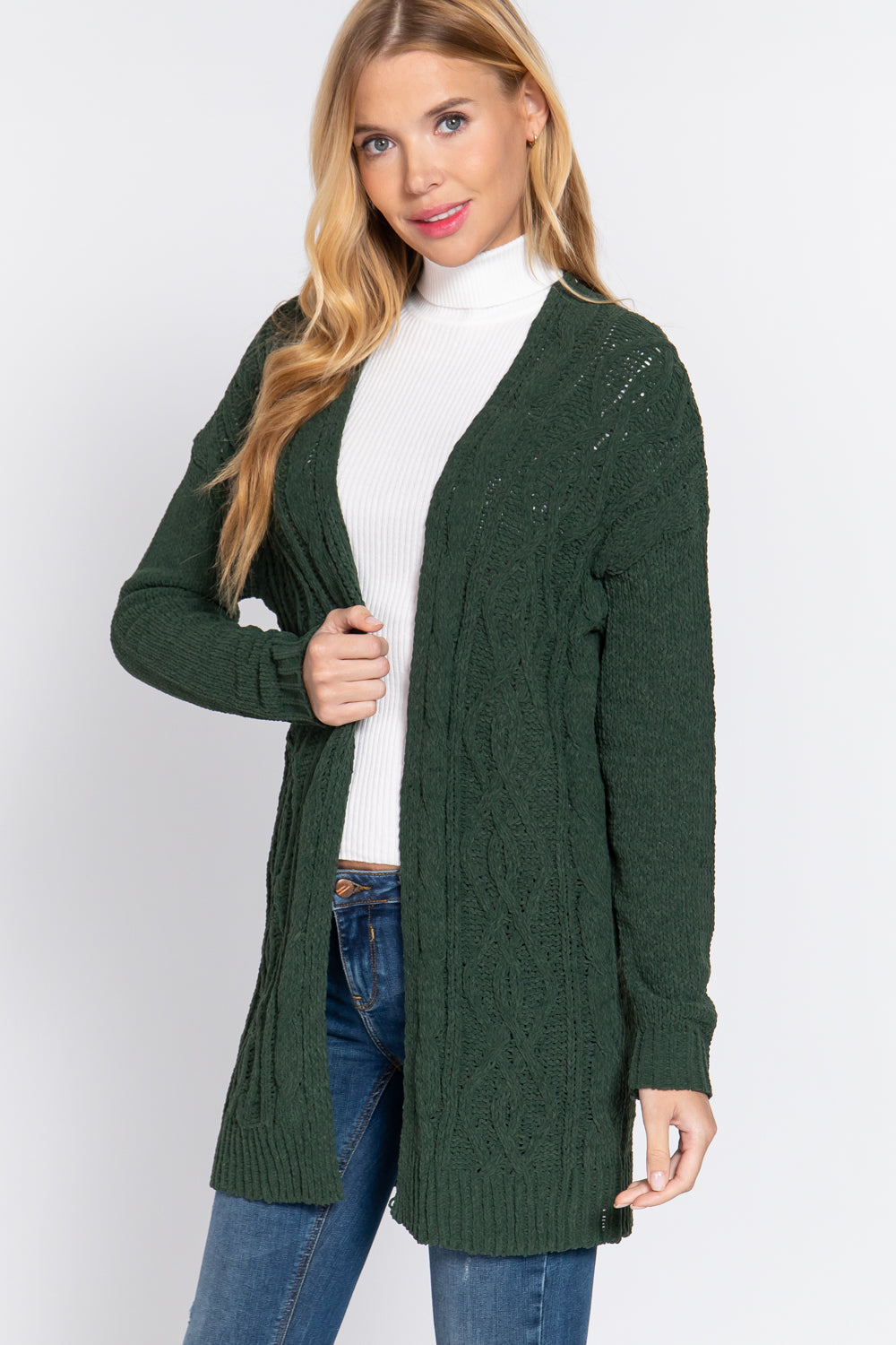 Cardigan en chenille