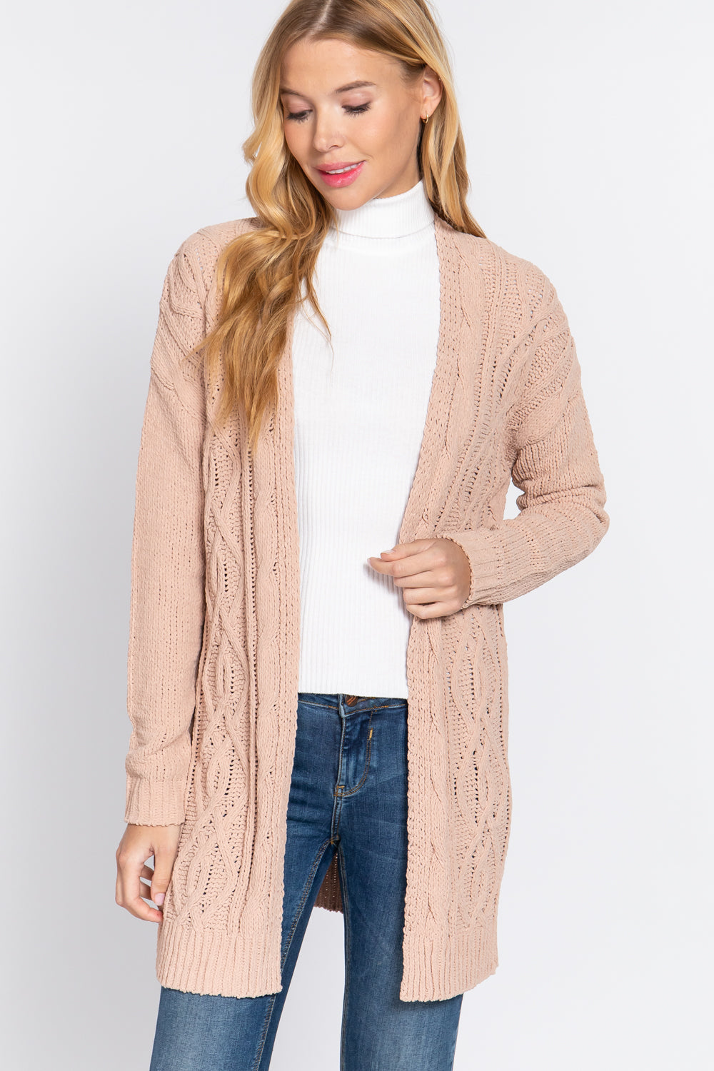 Cardigan en chenille