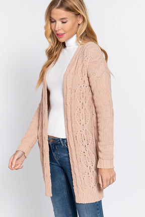 Cardigan en chenille