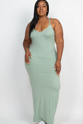 Robe longue dos nageur grande taille