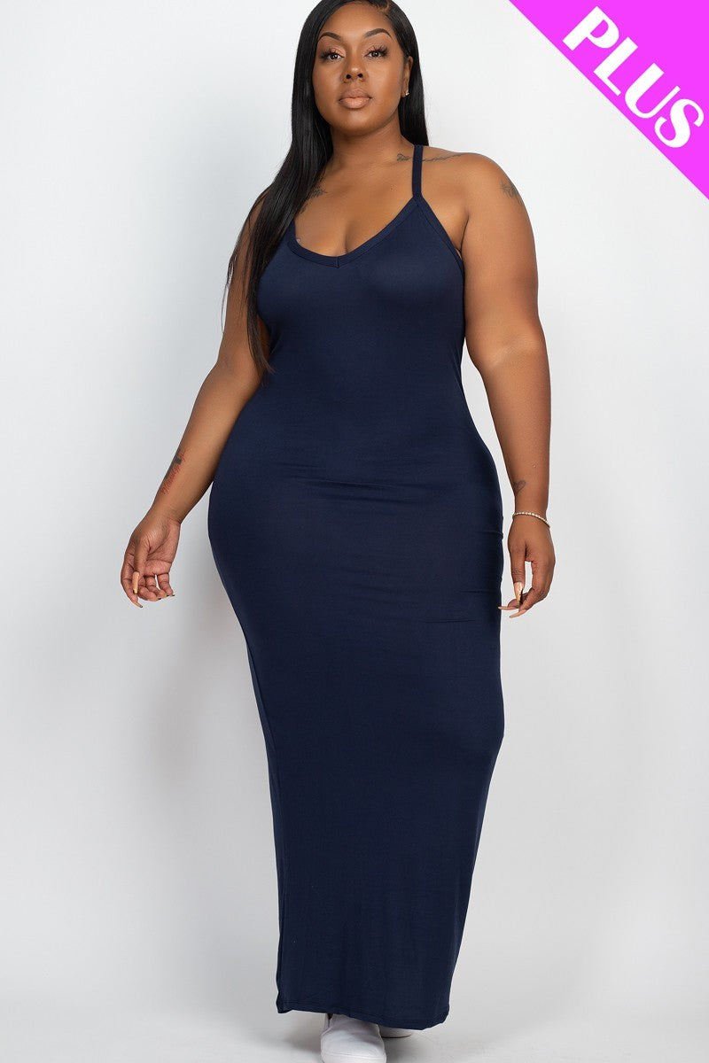 Robe longue dos nageur grande taille