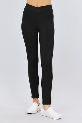 Pantalon Ponte taille mi-haute