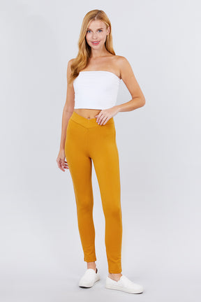 Pantalon Ponte taille mi-haute