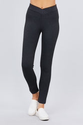 Pantalon Ponte taille mi-haute