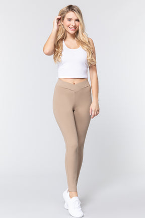 Pantalon Ponte taille mi-haute