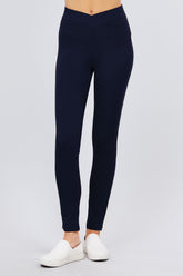 Pantalon Ponte taille mi-haute