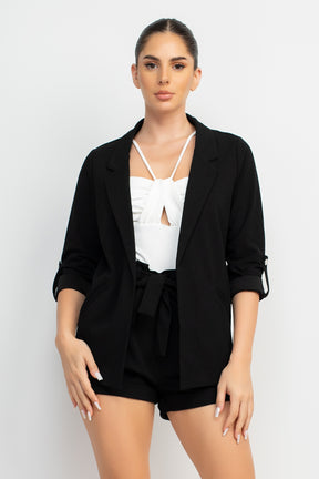 Roll-up Quarter Sleeve Jacket