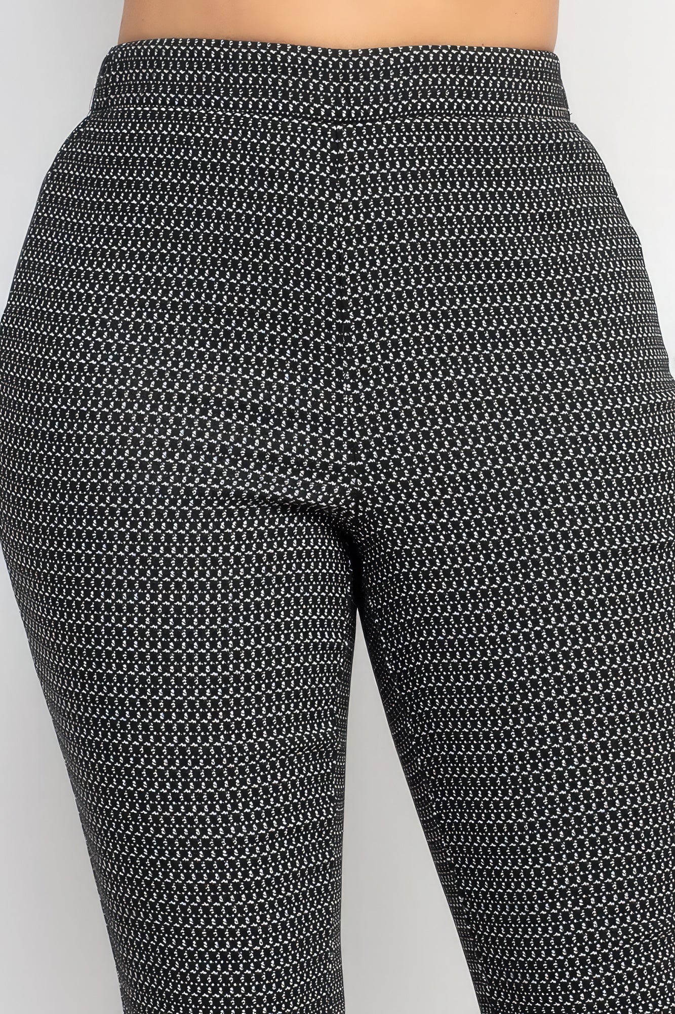 Pantalon à carreaux ajusté à jambe évasée