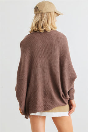 Batwing Sleeve Open Front Cardigan