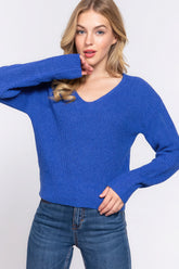 Pull Dolman Slv à bretelles et dos ouvert