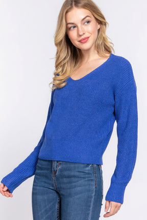 Pull Dolman Slv à bretelles et dos ouvert