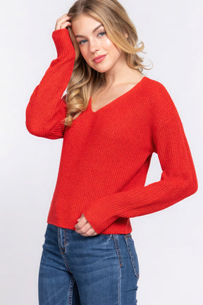 Pull Dolman Slv à bretelles et dos ouvert