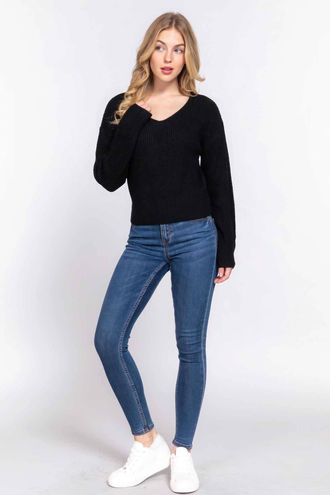 Pull Dolman Slv à bretelles et dos ouvert