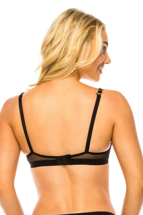 Soutien-gorge sans armatures avec bande en maille