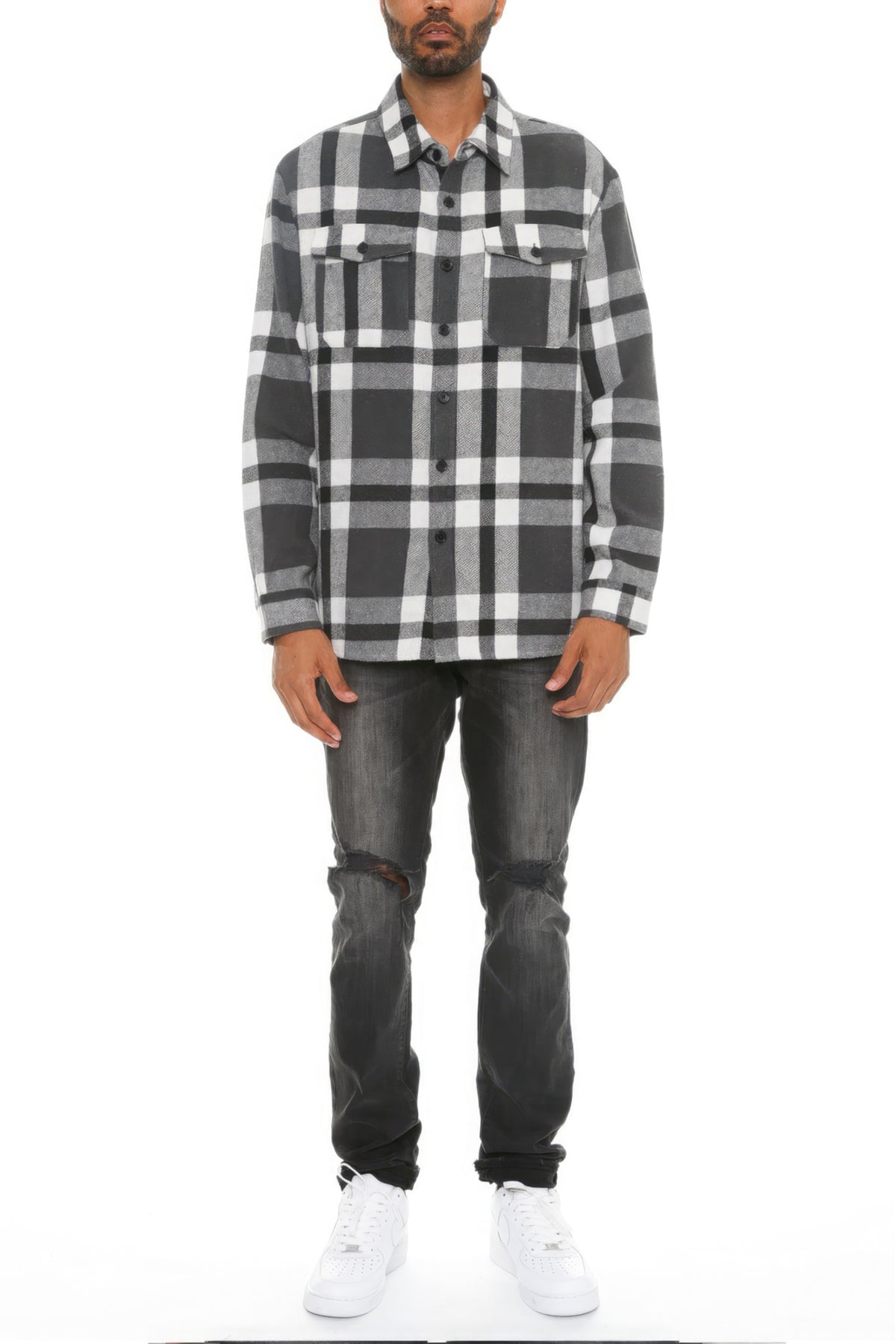 Checkered Soft Flannel Shacket