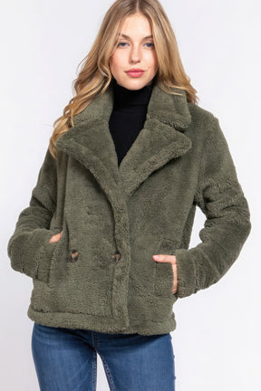 Veste en fausse fourrure Sherpa