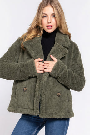 Veste en fausse fourrure Sherpa