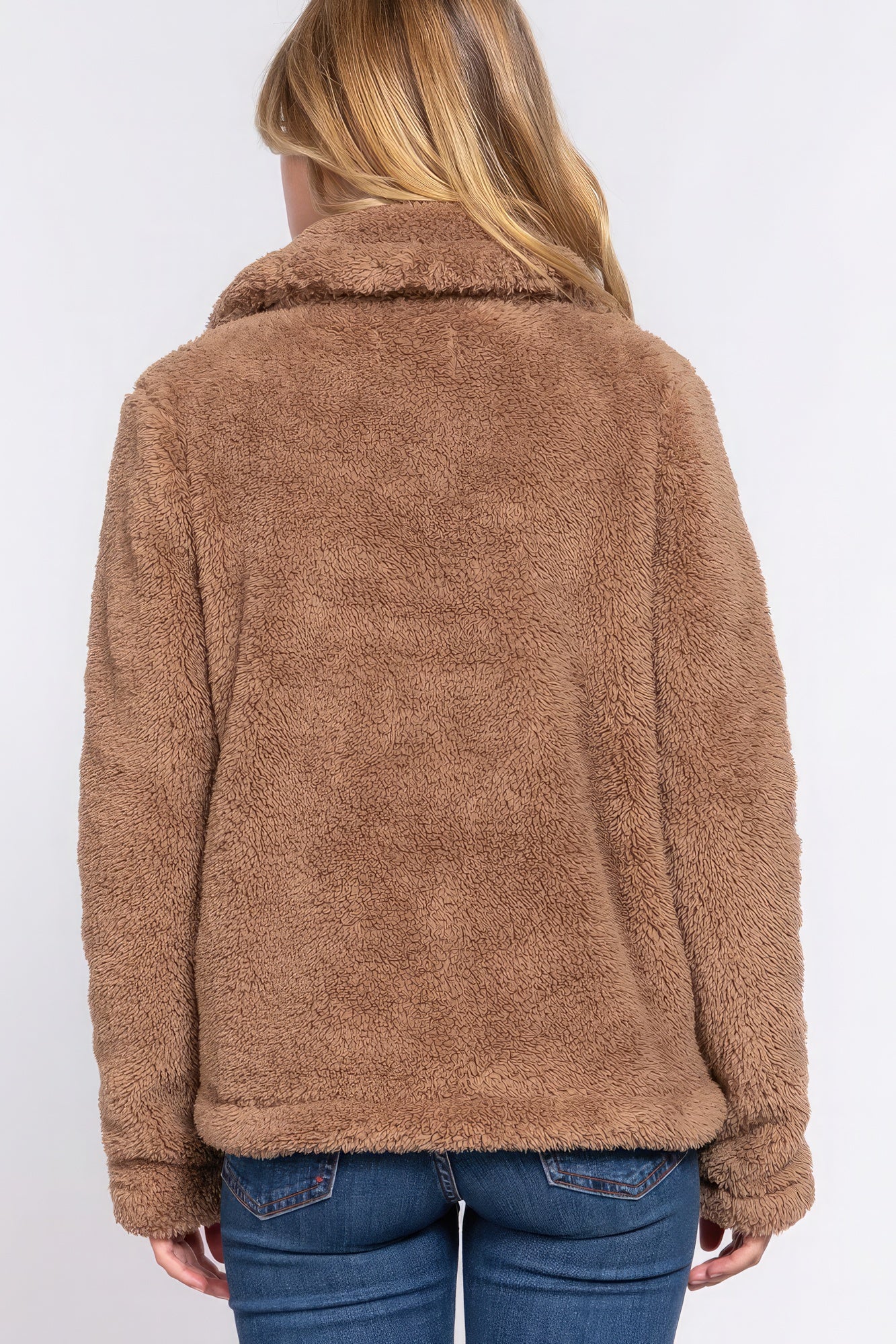 Veste en fausse fourrure Sherpa