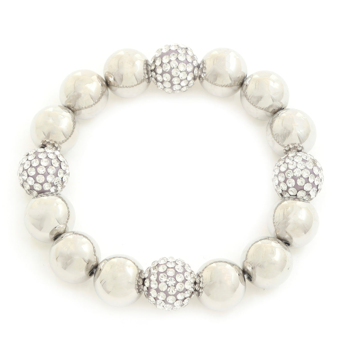 Bracelet de perles à boules de strass