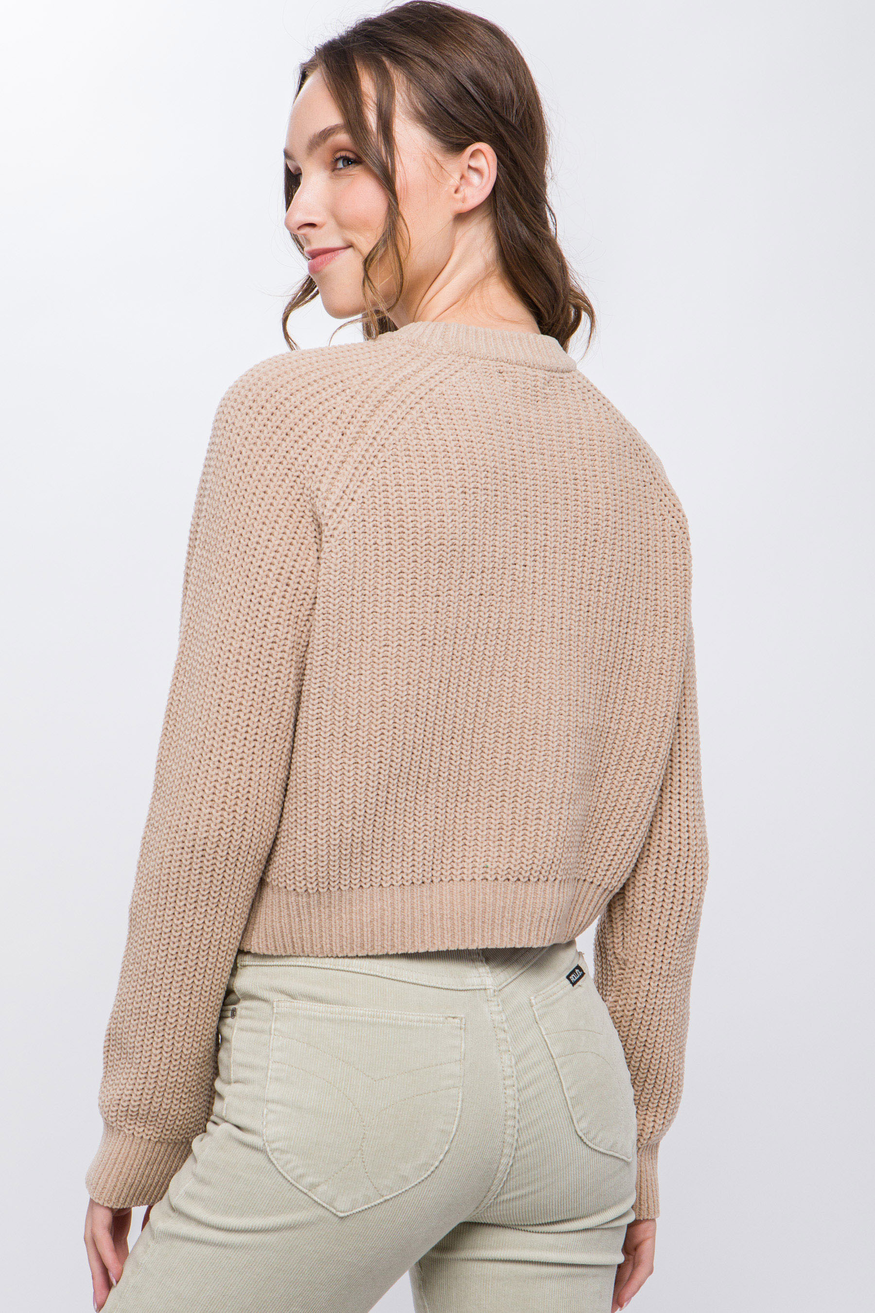 Pull en tricot avec détail d'épaule dénudée