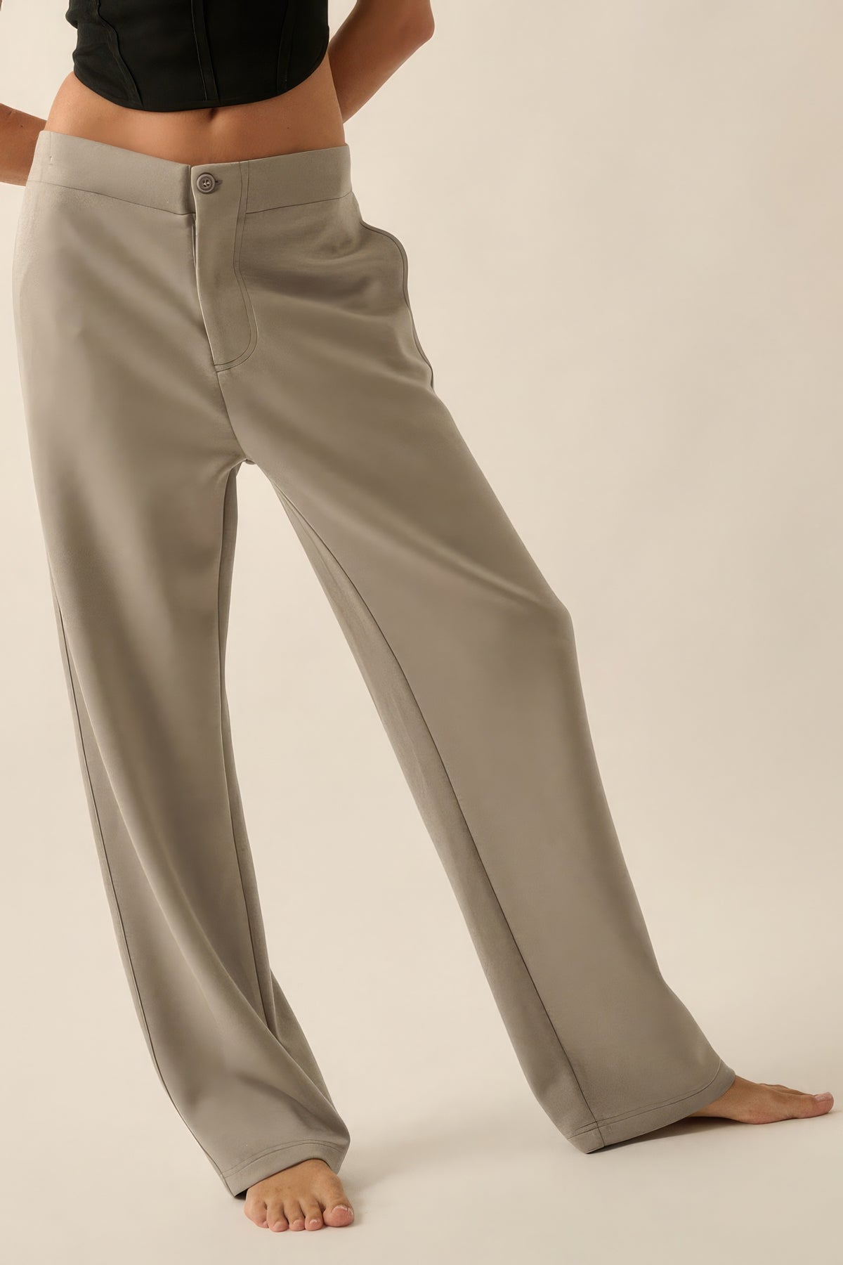 Pantalon de plongée taille haute avec braguette zippée et boutons de qualité supérieure