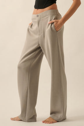 Pantalon de plongée taille haute avec braguette zippée et boutons de qualité supérieure